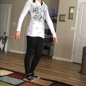 So nice, zip up tunic